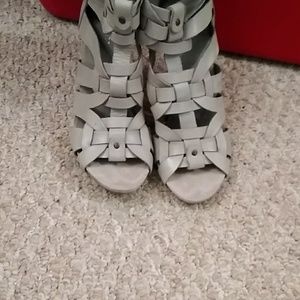 Caged heels. Brand is nine west